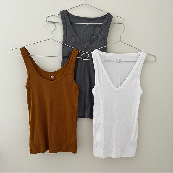 Old Navy Tops - Old Navy Set of 3 Slim Fit Ribbed Tanks
